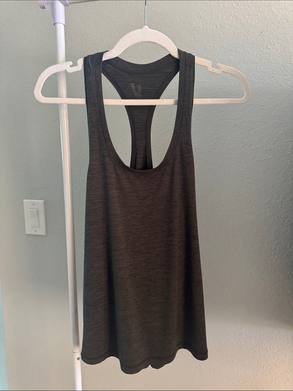 Vuori Charcoal Gray Racerback Tank